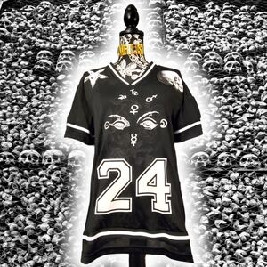 24 hours brand occultist style jersey top size XS